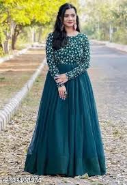 Embroidered Ladies Gowns